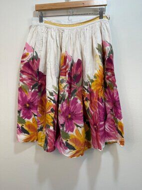 Trad wife Floral Feminine Prairie Milkmaid Colorful Garden Girl Skirt